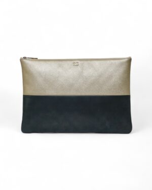 Chanel Clutch Bicolor Oro Iridescente