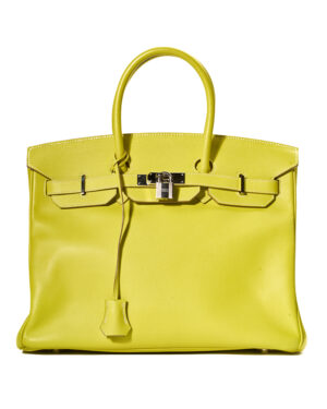 Hermès Sac Birkin 35 Epsom Giallo Lime