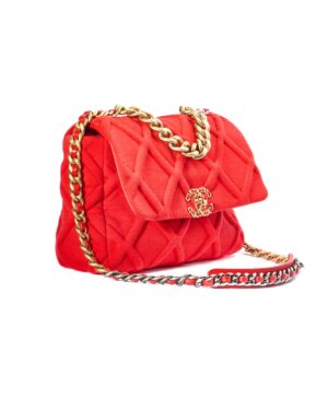 Chanel 19 Flap Bag Large Jersey Rossa