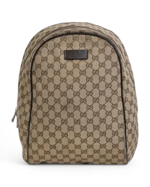 Gucci Zaino Zip Medium GG Supreme Marrone