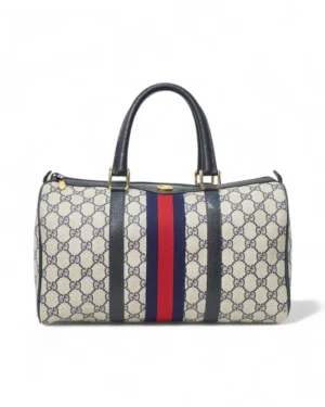 Gucci Boston Medium Vintage GG Supreme Blu