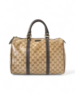 Gucci Boston Medium GG Crystal Marrone