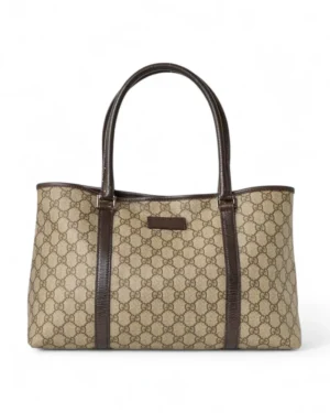 Gucci Shopper Tote Medium GG Supreme Marrone