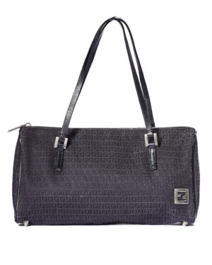 Fendi Shopper Horizontal FF Tessuto Nera