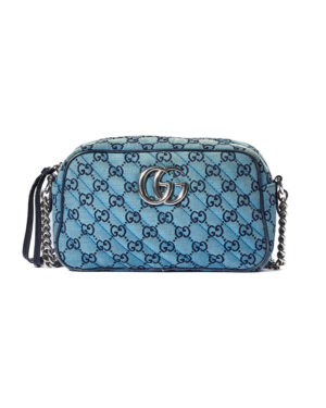 Gucci Camera Bag Marmont GG Denim Blu