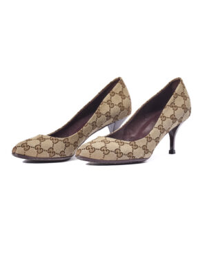 Gucci Décolleté Basso GG Supreme Marrone