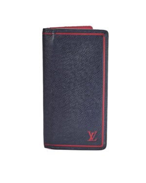 Louis Vuitton Portafoglio Brazza Taiga Blu