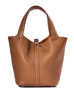 Hermès Picotin Taurillon 22 Clemence Gold