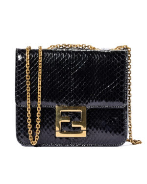 Fendi Fab Small Pitone Lucia Nera