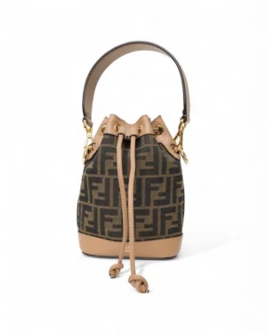Fendi Mon Tresor Small FF Logomania Marrone