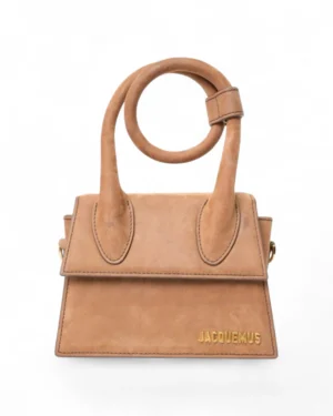 Jacquemus Le Chiquito Noeud Camoscio Marrone