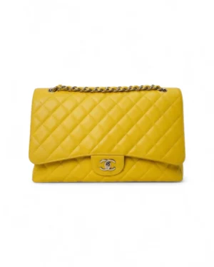Chanel Maxi Jumbo Timeless Caviar Gialla