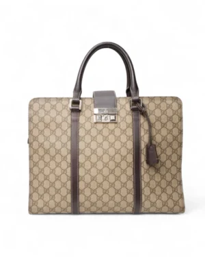 Gucci Portadocumenti Large GG Supreme Marrone