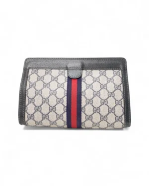 Gucci Clutch Vintage Small Web GG Blu