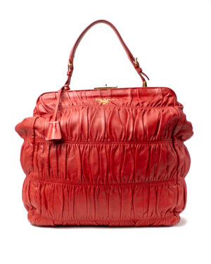 Prada Shopper Large Groffata Rossa