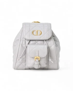 Dior Zaino Caro Small Macrocannage Grigia