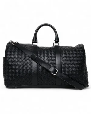 Bottega Veneta Borsone 50 Intrecciato Nero