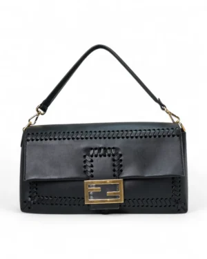 Fendi Baguette Maxi Intreccio Nera