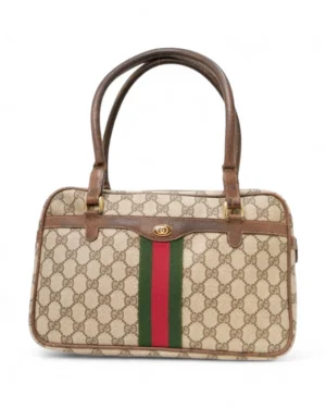 Gucci Bauletto Vintage Large GG Supreme Marrone