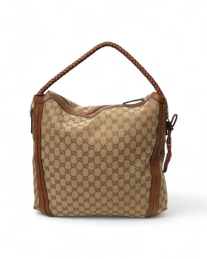 Gucci Shopper Bamboo Large GG Supreme Marrone