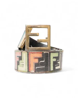 Fendi Cintura FF Reversibile Multicolor/Nera