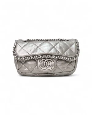 Chanel Mini Timeless Chain Argento