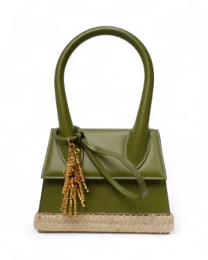 Jacquemus Le Chiquito Moyen Cordao Verde Kaki