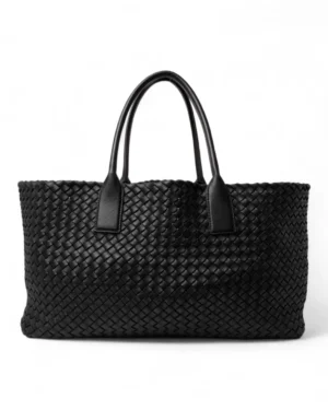 Bottega Veneta Cabat Medium Intrecciata Nera