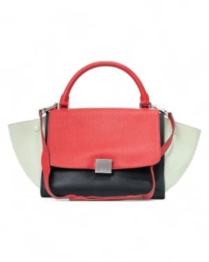 Celine Trapeze Medium Tricolor Rossa