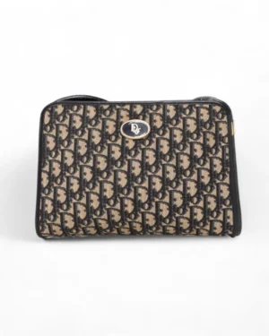 Dior Tracolla Vintage Medium Oblique Blu