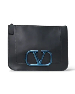 Valentino Pochette Man V Logo Large Nera