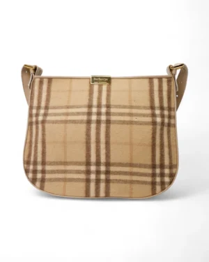 Burberry Tracolla Square MM Lana Check Beige