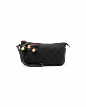 Gucci Pochette Mini Web GG Supreme Nero