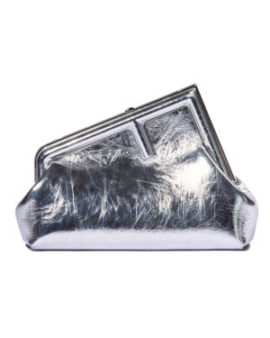 Fendi First Midi Laminata Argento
