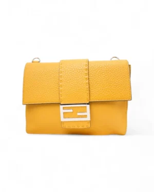 Fendi Flap Baguette Small Gialla