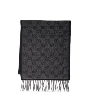 Gucci Sciarpa Lana GG Web Nera