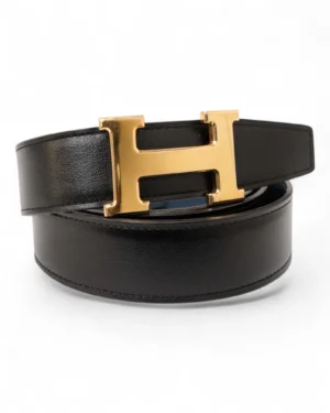 Hermès Cintura Constance 32MM Noir/Bleu