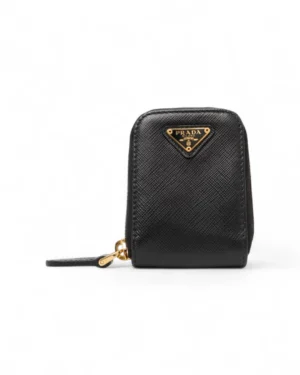 Prada Portamonete Re-Edition Saffiano Nero