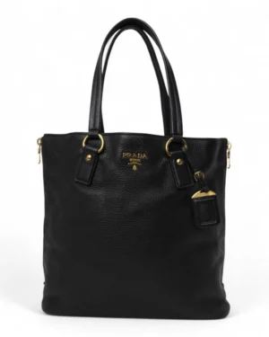 Prada Shopper Vertical GM Granulata Nero