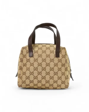 Gucci Pochette Round Mini GG Supreme Marrone