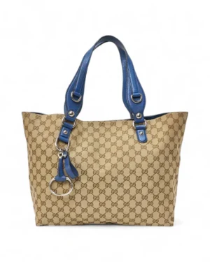 Gucci Shopper Horsebit Medium GG Supreme Azzurro