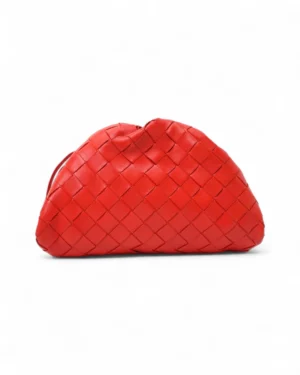 Bottega Veneta Pouch Mini Intrecciata Rossa