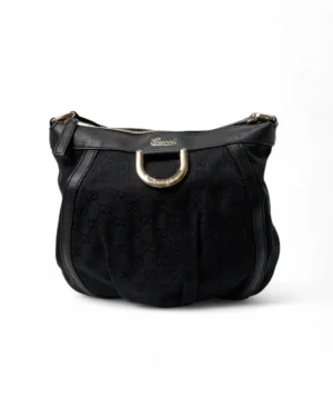 Gucci Tracolla D-Ring Small GG Supreme Nera