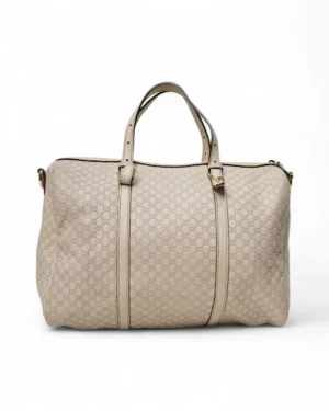 Gucci Boston Medium Micro Guccissima Bianco