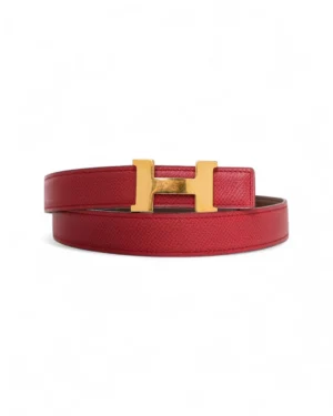 Hermès Cintura Constance 24mm Rouge/ Sienna