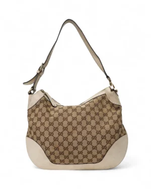Gucci Sottospalla Hobo Medium GG Supreme Bianco