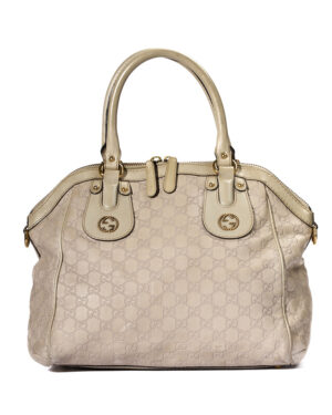 Gucci Sottospalla Medium Guccissima Bianco