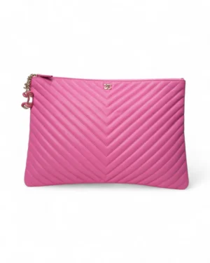 Chanel Pochette Cruise Medium Trapuntata Rosa
