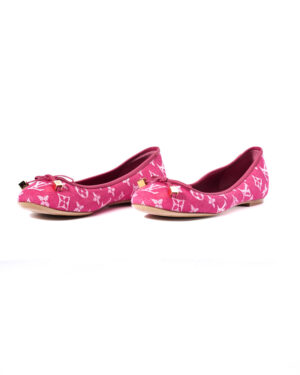 Louis Vuitton Ballerine Denim Monogram Fucsia