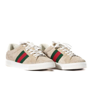 Gucci Sneakers Ace GG Velluto Beige